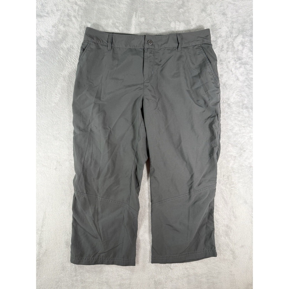 Columbia Pants Womens 12 Grey Palm Peak PFG Capri Hiking Outdoor Fishing